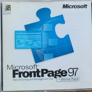 Vintage - Microsoft FrontPage 97 with Bonus Pack, 1996